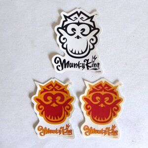 NEW MUNKYKING MONKEY WINDOW STICKER VINYL DECAL LOT OF 3